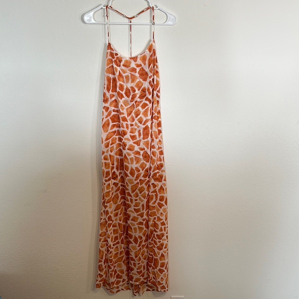 Show me your mumu Orange Giraffe Print Maxi Dress - Picture 2 of 2